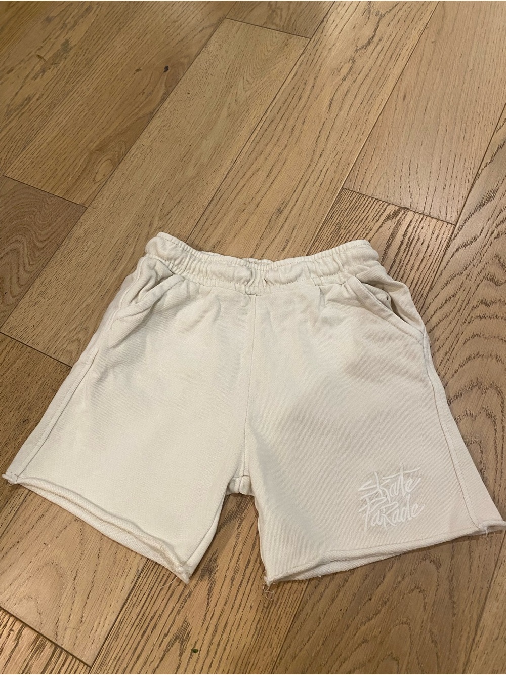 Zara Cream Boys Cotton Shorts